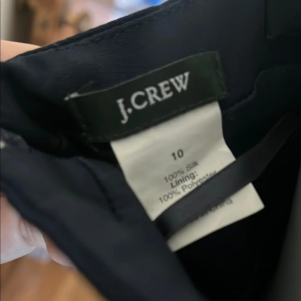 J Crew Silk Tricotine Rebecca Dress Knee-Length Sundress Size 10